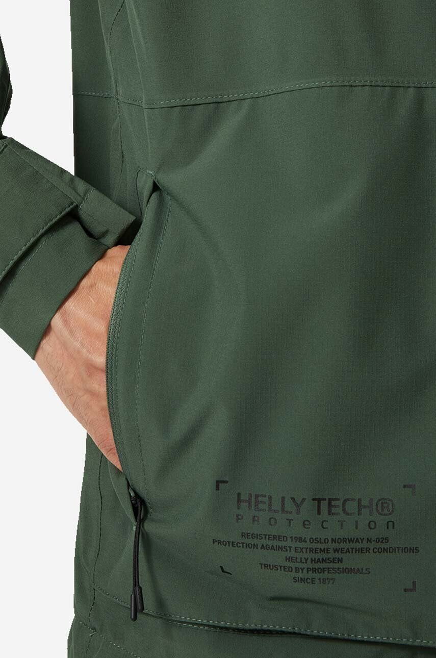 Helly Hansen Bunda Move Rain Jacket 53960 990 pánska zelená farba prechodná - Pepit.sk