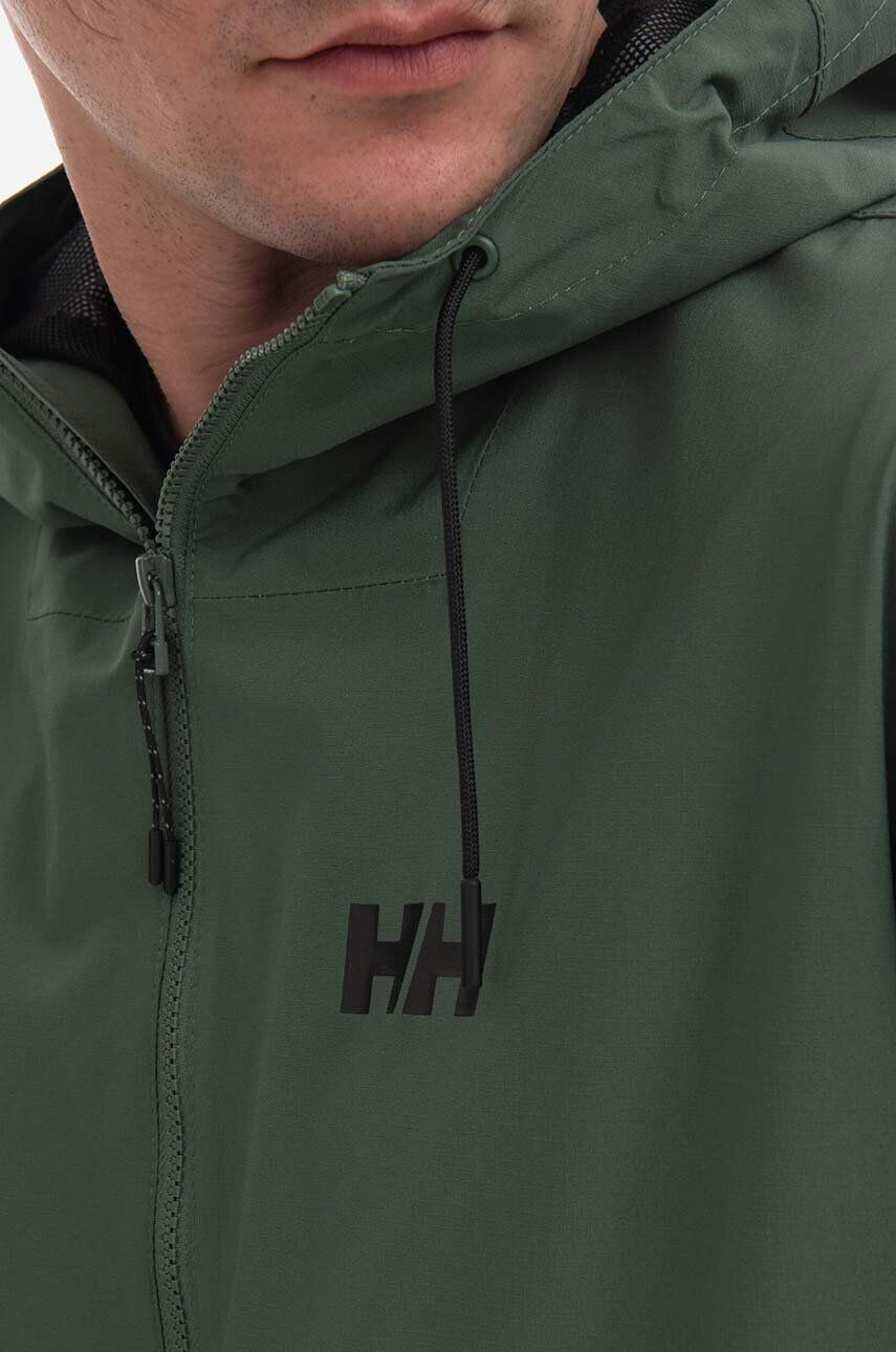 Helly Hansen Bunda Move Rain Jacket 53960 990 pánska zelená farba prechodná - Pepit.sk