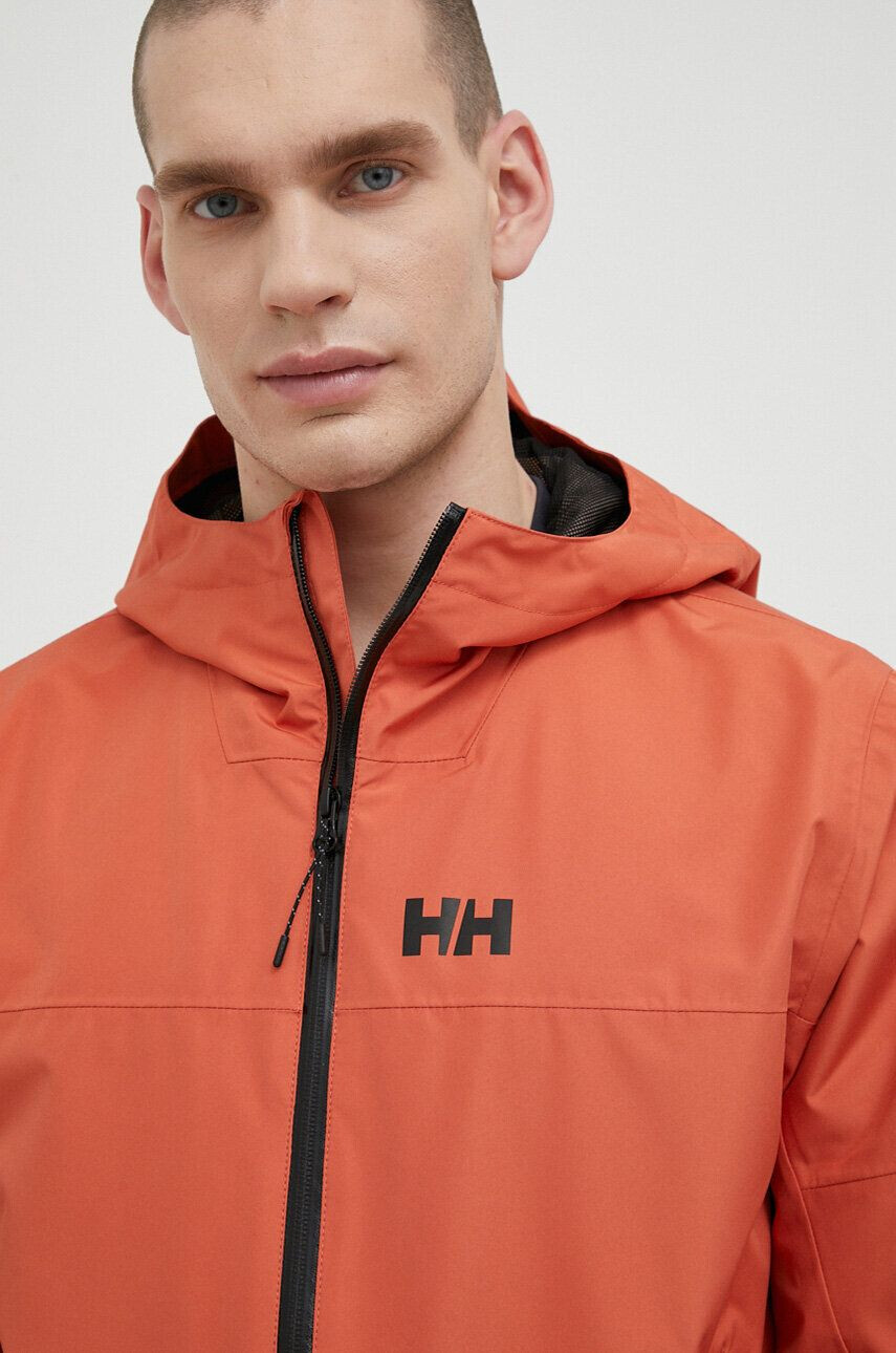 Helly Hansen Nepremokavá bunda Active Ocean Bound pánska oranžová farba - Pepit.sk