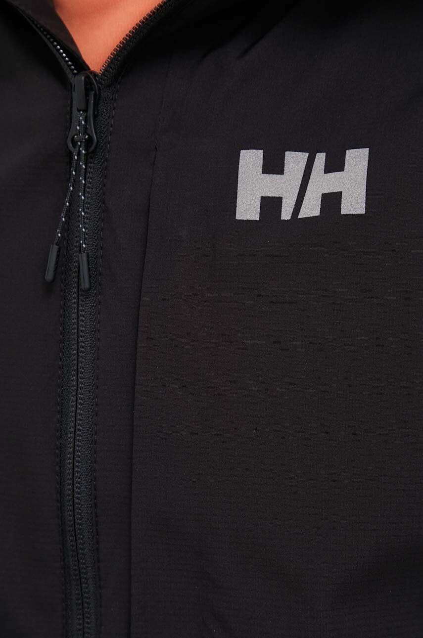 Helly Hansen Nepremokavá bunda Fast Helly Tech pánska čierna farba - Pepit.sk