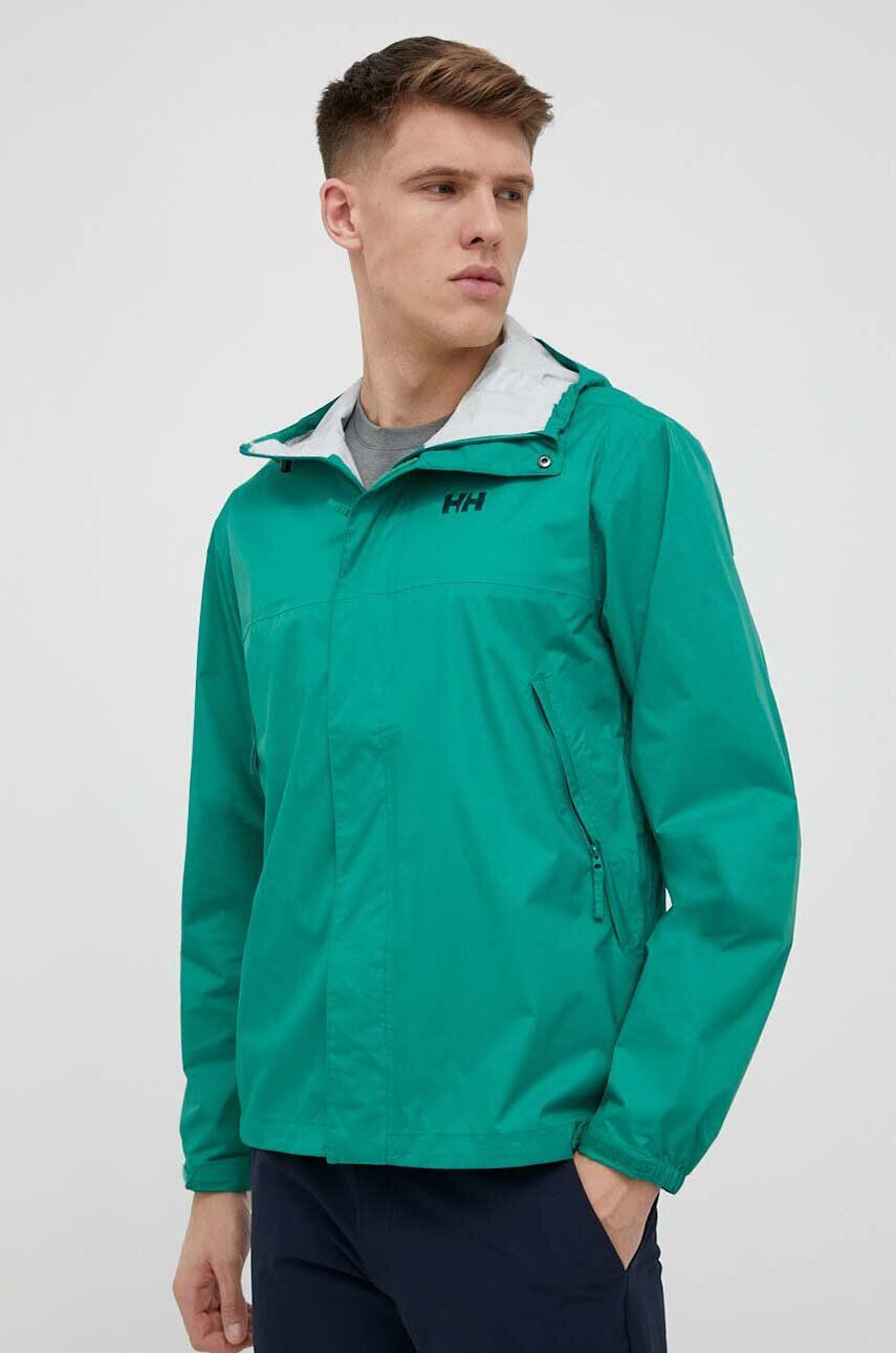 Helly Hansen Nepremokavá bunda Loke 62252-402 pánska šedá farba - Pepit.sk