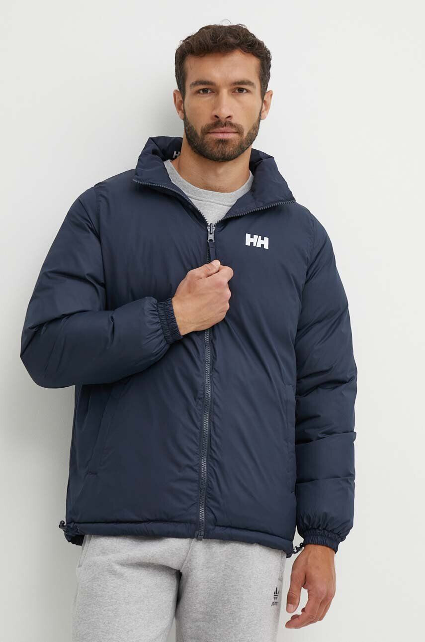 Helly Hansen Obojstranná bunda YU 23 REVERSIBLE PUFFER pánska tmavomodrá farba zimná 54060 - Pepit.sk