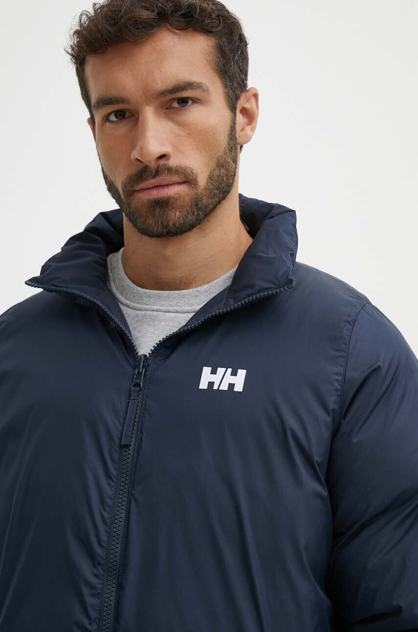 Helly Hansen Obojstranná bunda YU 23 REVERSIBLE PUFFER pánska tmavomodrá farba zimná 54060 - Pepit.sk