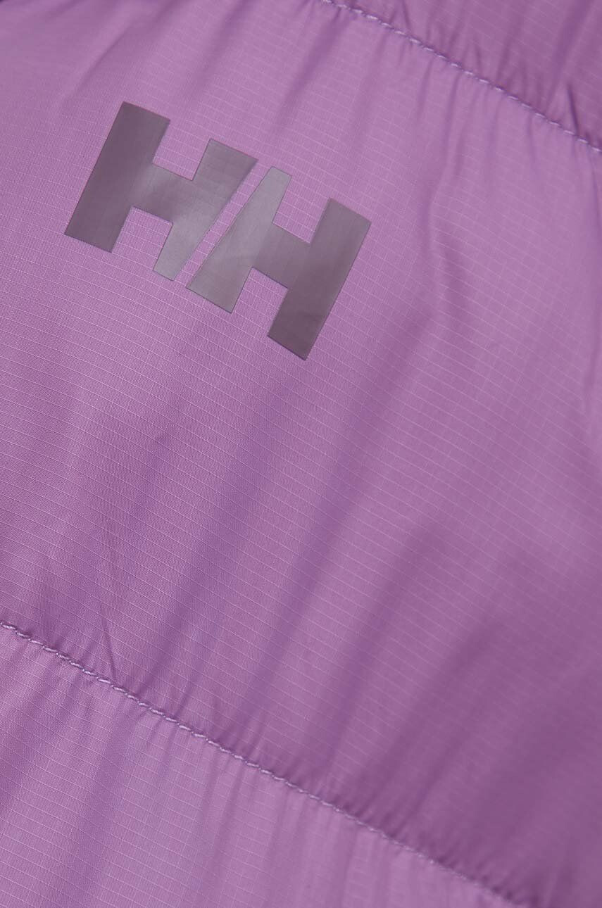 Helly Hansen Obojstranná bunda dámska fialová farba zimná - Pepit.sk