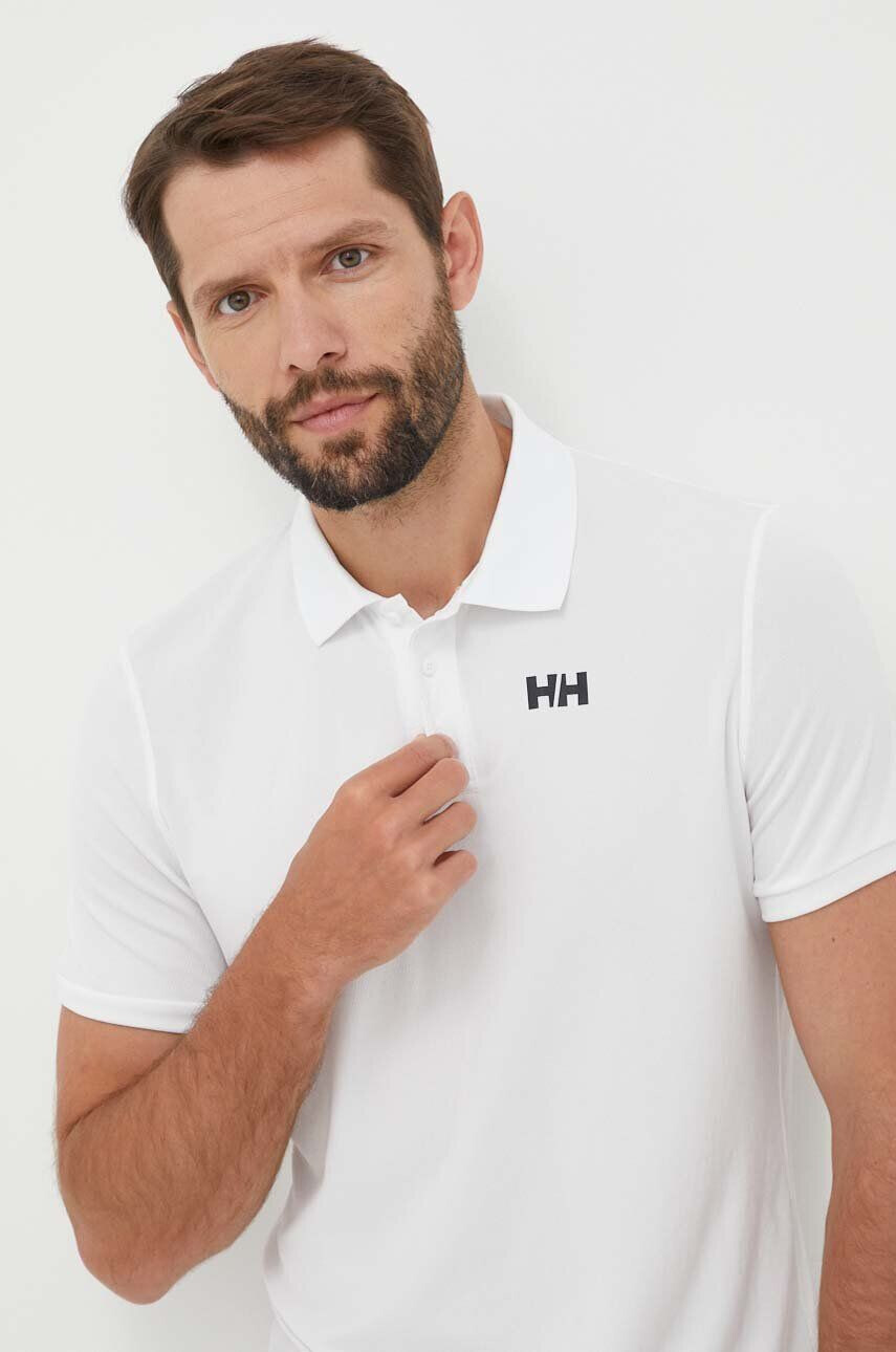 Helly Hansen Polo tričko pánske biela farba s potlačou - Pepit.sk