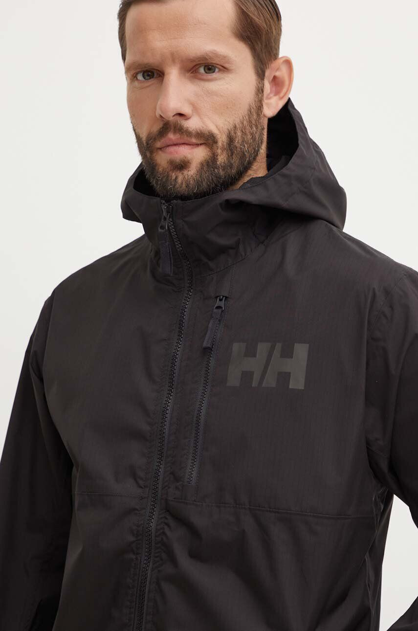 Helly Hansen Turistická bunda Belfast čierna farba - Pepit.sk