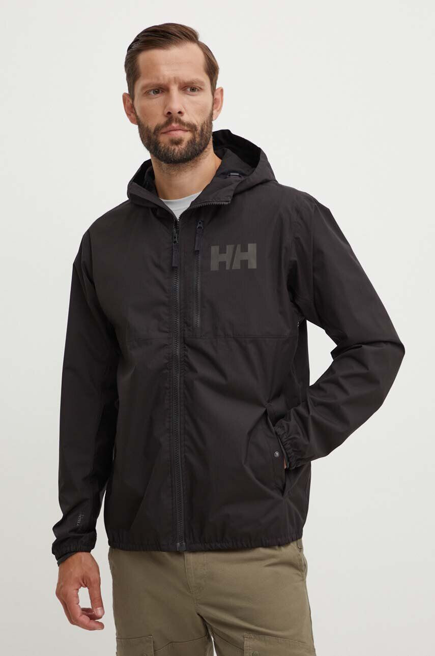 Helly Hansen Turistická bunda Belfast čierna farba - Pepit.sk