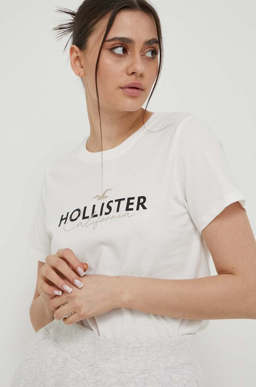 Hollister Co. Bavlnené tričko - Pepit.sk