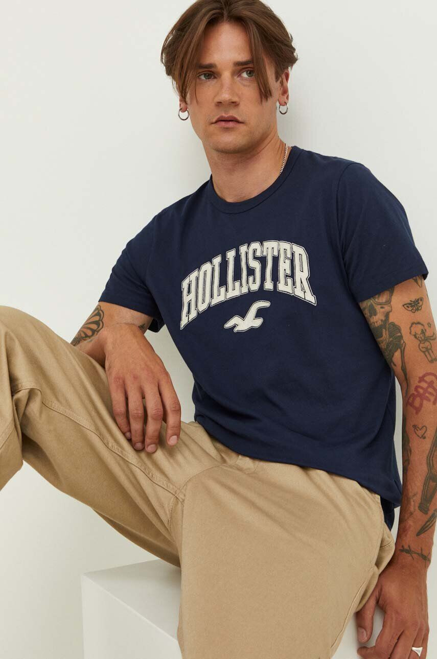 Hollister Co. Bavlnené tričko - Pepit.sk