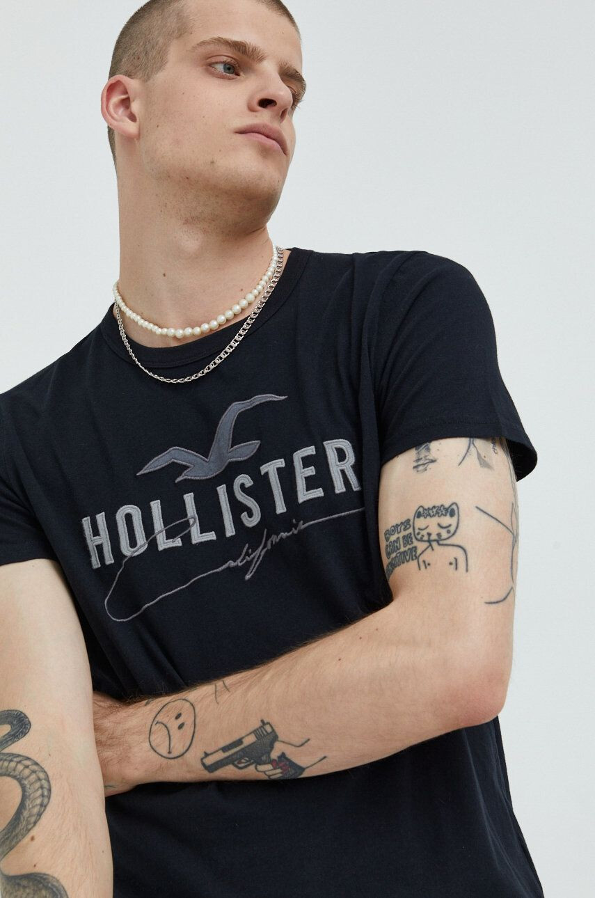 Hollister Co. Bavlnené tričko - Pepit.sk