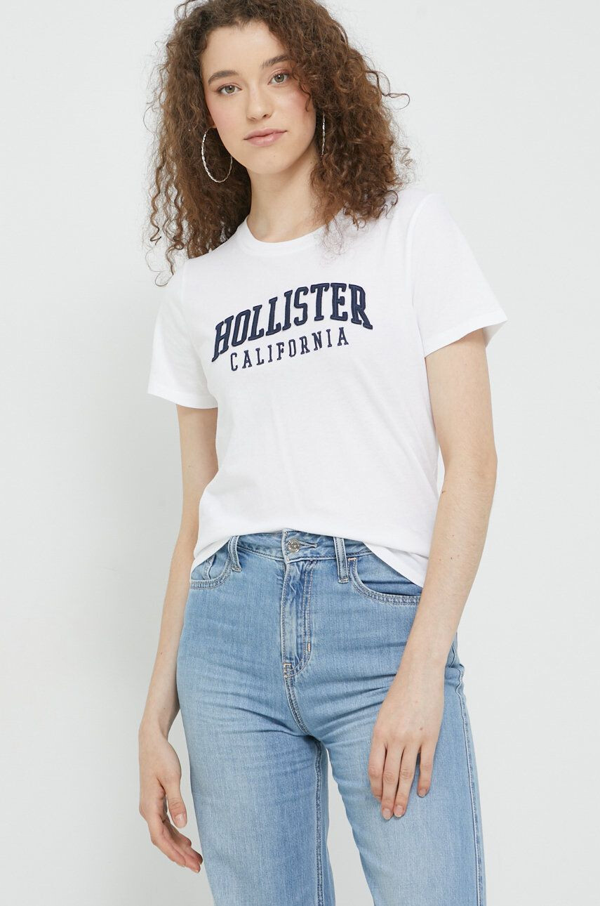 Hollister Co. Bavlnené tričko - Pepit.sk