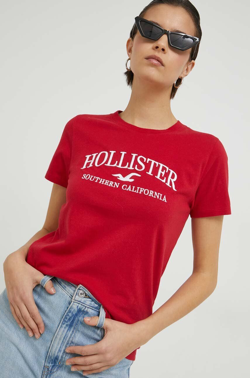 Hollister Co. Bavlnené tričko - Pepit.sk