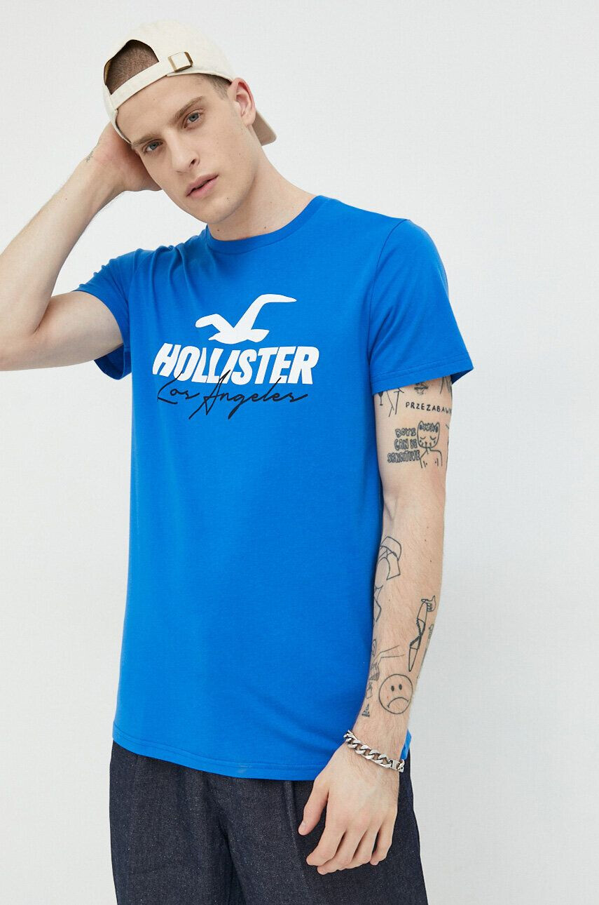 Hollister Co. Bavlnené tričko - Pepit.sk