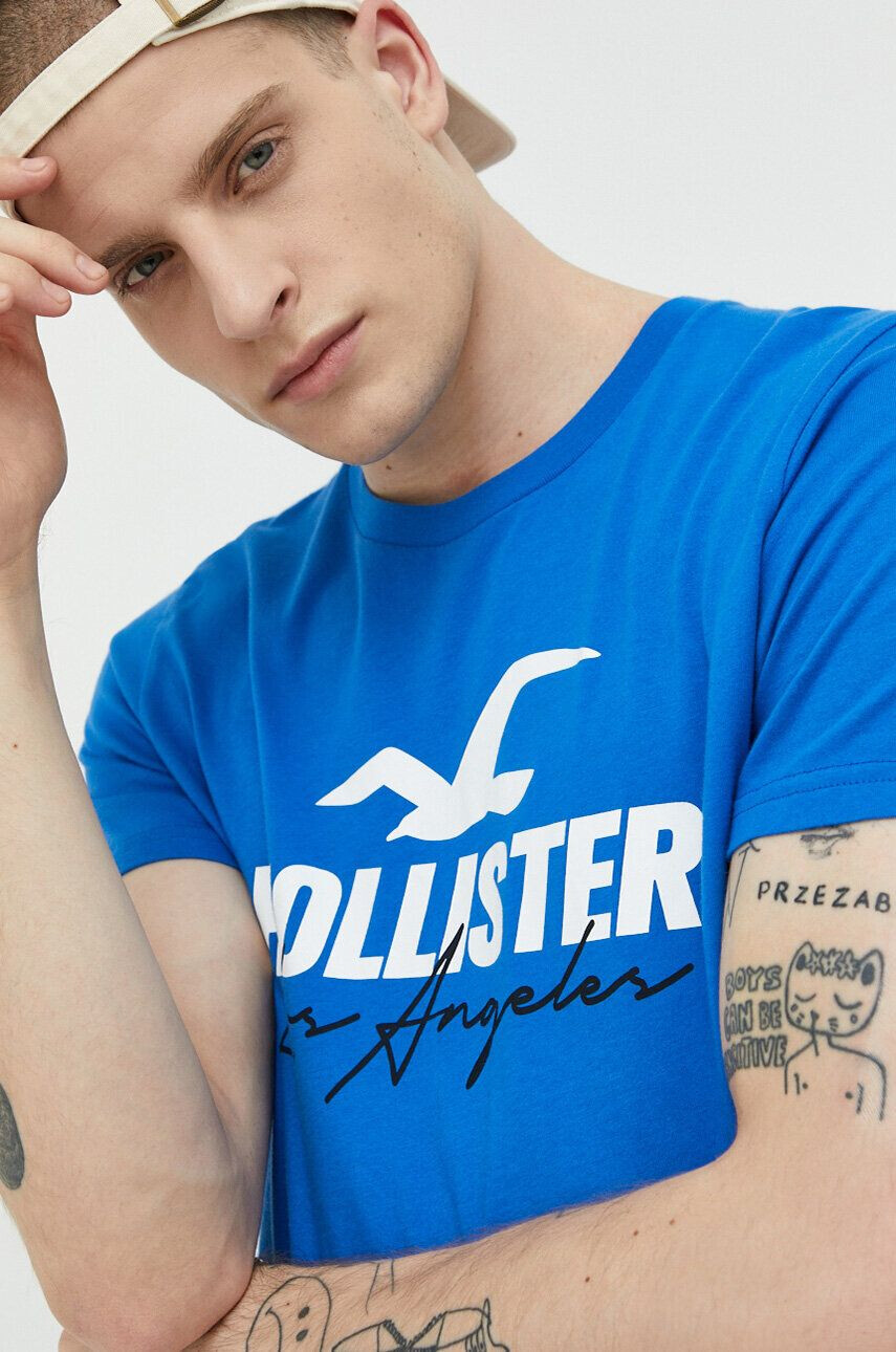 Hollister Co. Bavlnené tričko - Pepit.sk