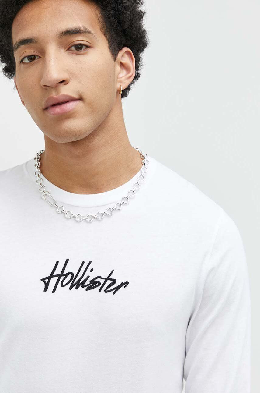 Hollister Co. Bavlnené tričko s dlhým rukávom - Pepit.sk