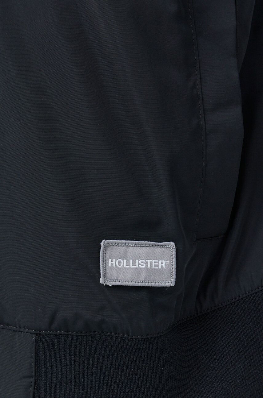 Hollister Co. Bunda pánsky čierna farba prechodná - Pepit.sk