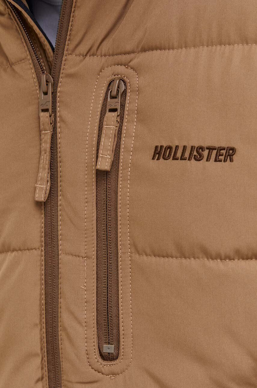 Hollister Co. Bunda pánska hnedá farba zimná - Pepit.sk