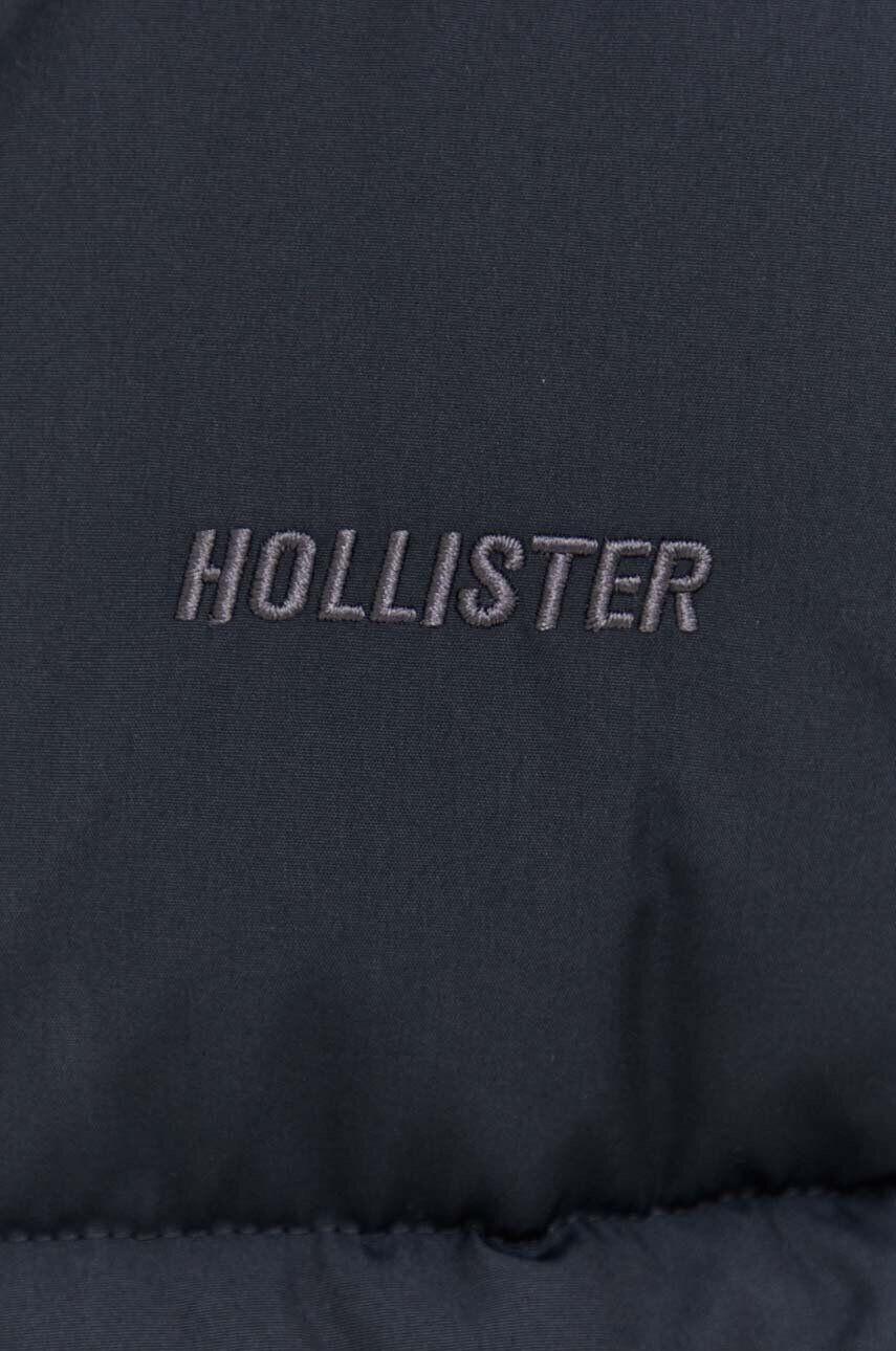 Hollister Co. Bunda pánska bordová farba prechodná - Pepit.sk