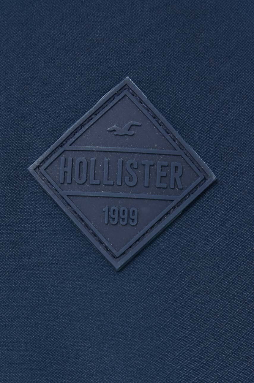 Hollister Co. Bunda dámska tmavomodrá farba zimná - Pepit.sk