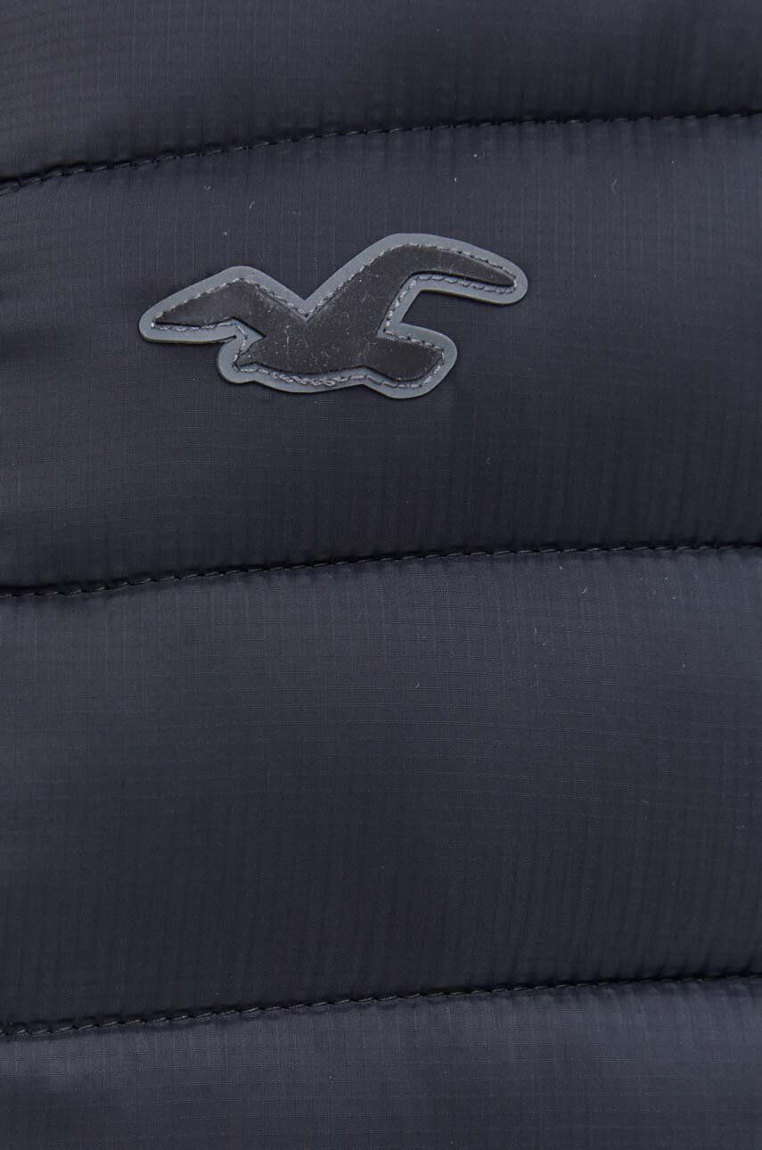 Hollister Co. Bunda pánska čierna farba zimná - Pepit.sk