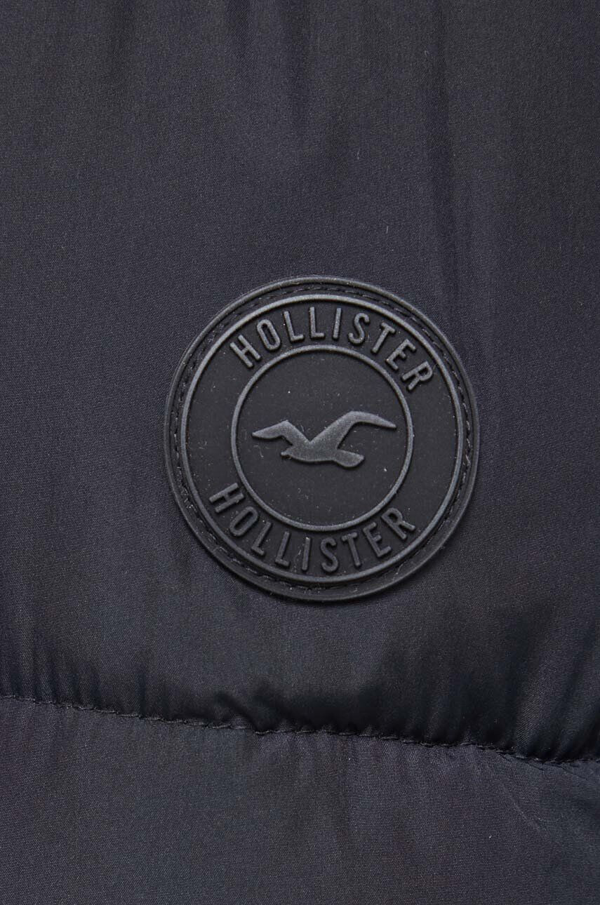 Hollister Co. Bunda dámska čierna farba zimná - Pepit.sk