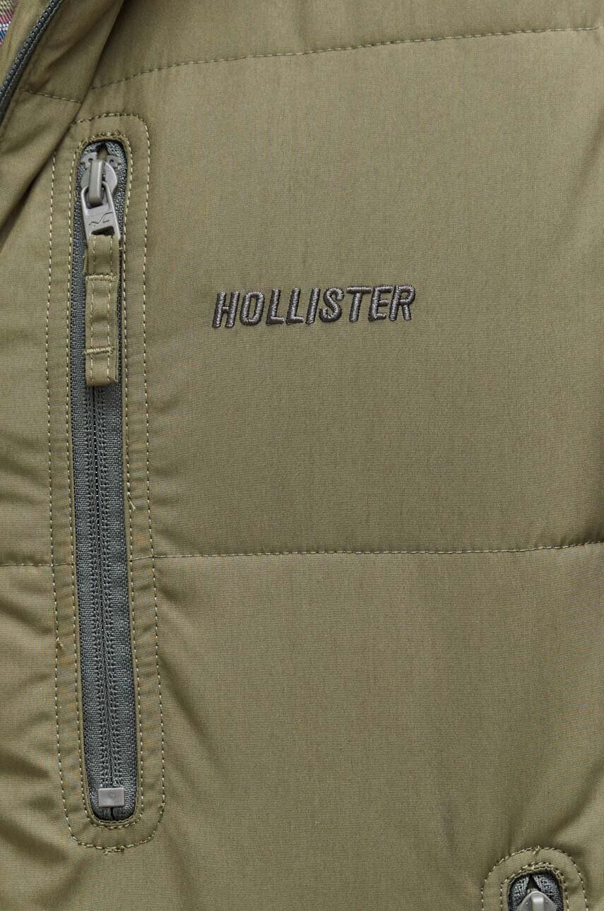 Hollister Co. Bunda pánska zelená farba zimná - Pepit.sk