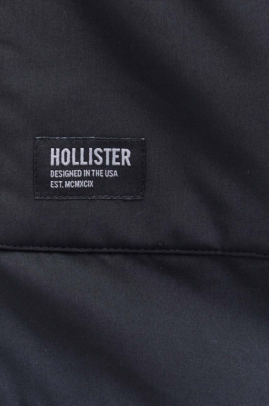 Hollister Co. Bunda pánska čierna farba prechodná - Pepit.sk