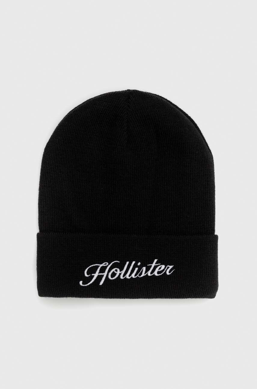 Hollister Co. Čiapka čierna farba - Pepit.sk