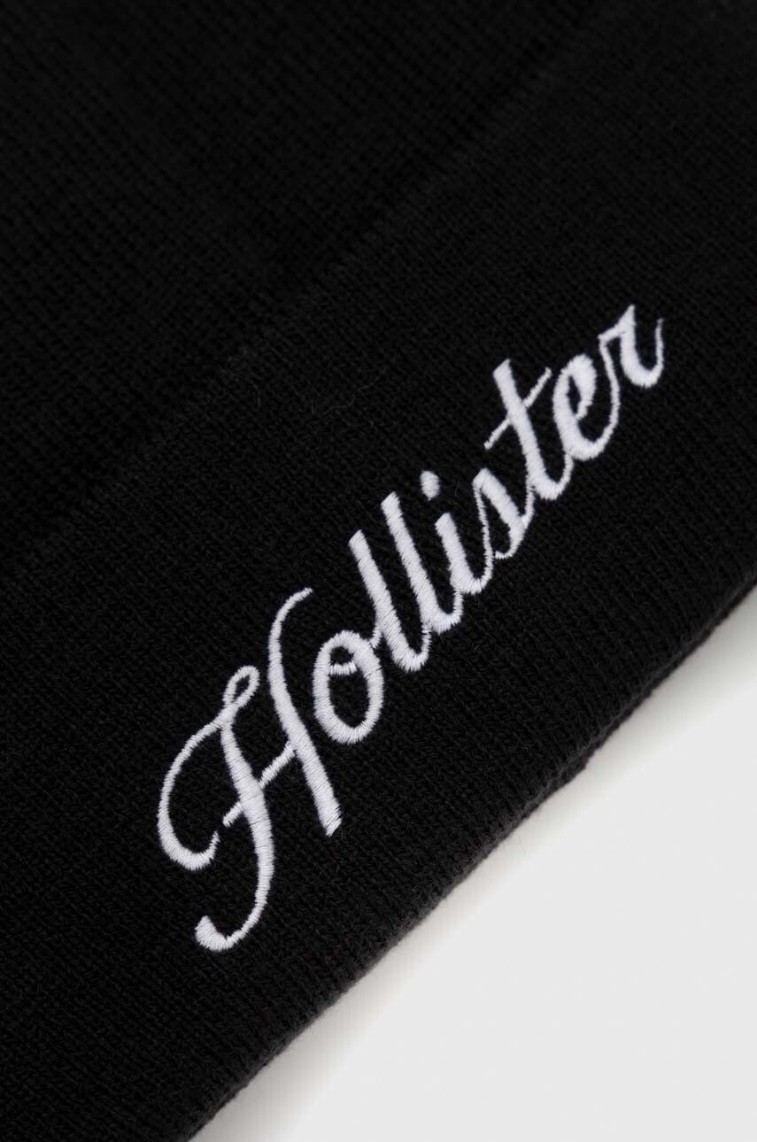 Hollister Co. Čiapka čierna farba - Pepit.sk