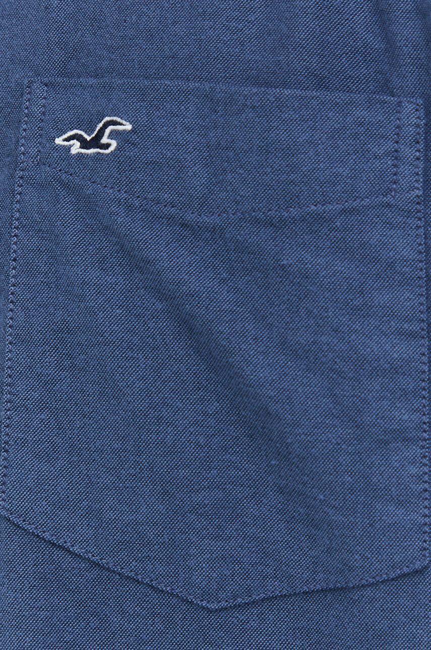 Hollister Co. Košeľa pánska tmavomodrá farba regular s golierom button-down - Pepit.sk