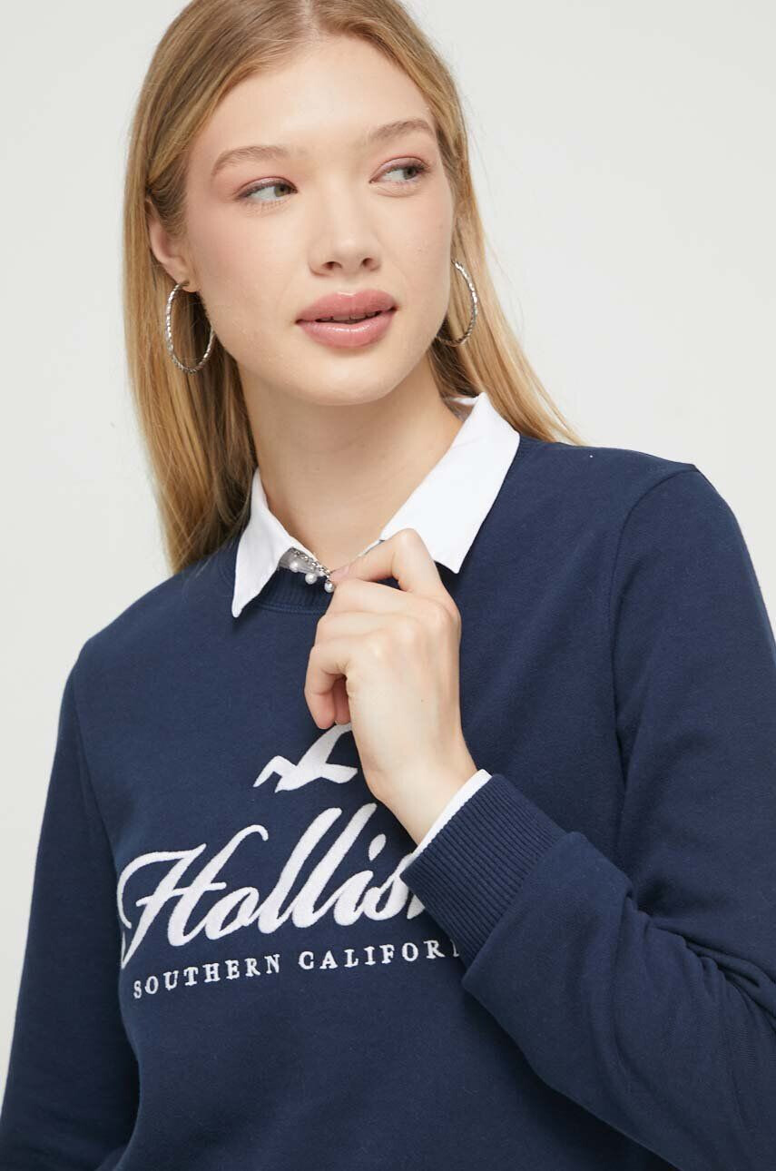 Hollister Co. Mikina pánska šedá farba melanžová - Pepit.sk