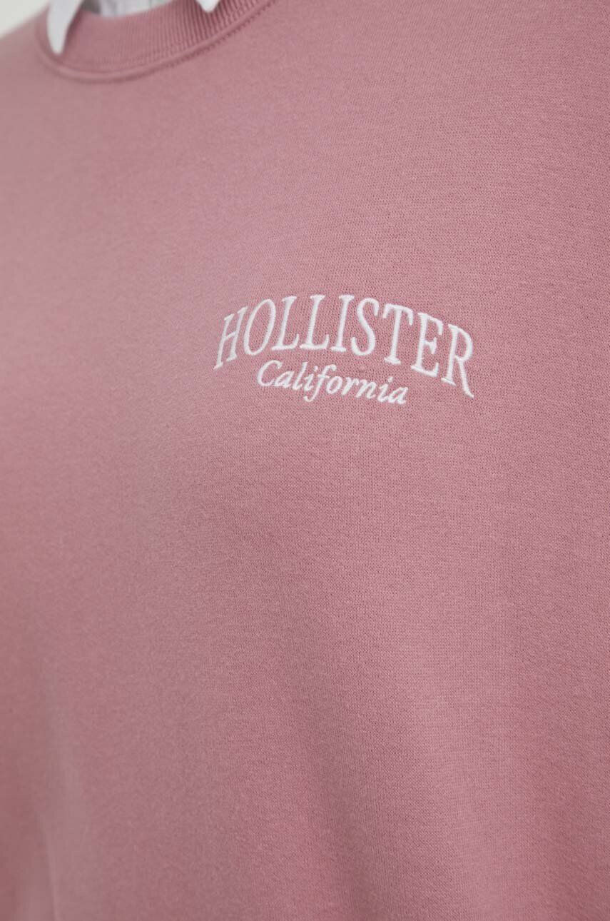 Hollister Co. Mikina dámska ružová farba jednofarebná - Pepit.sk