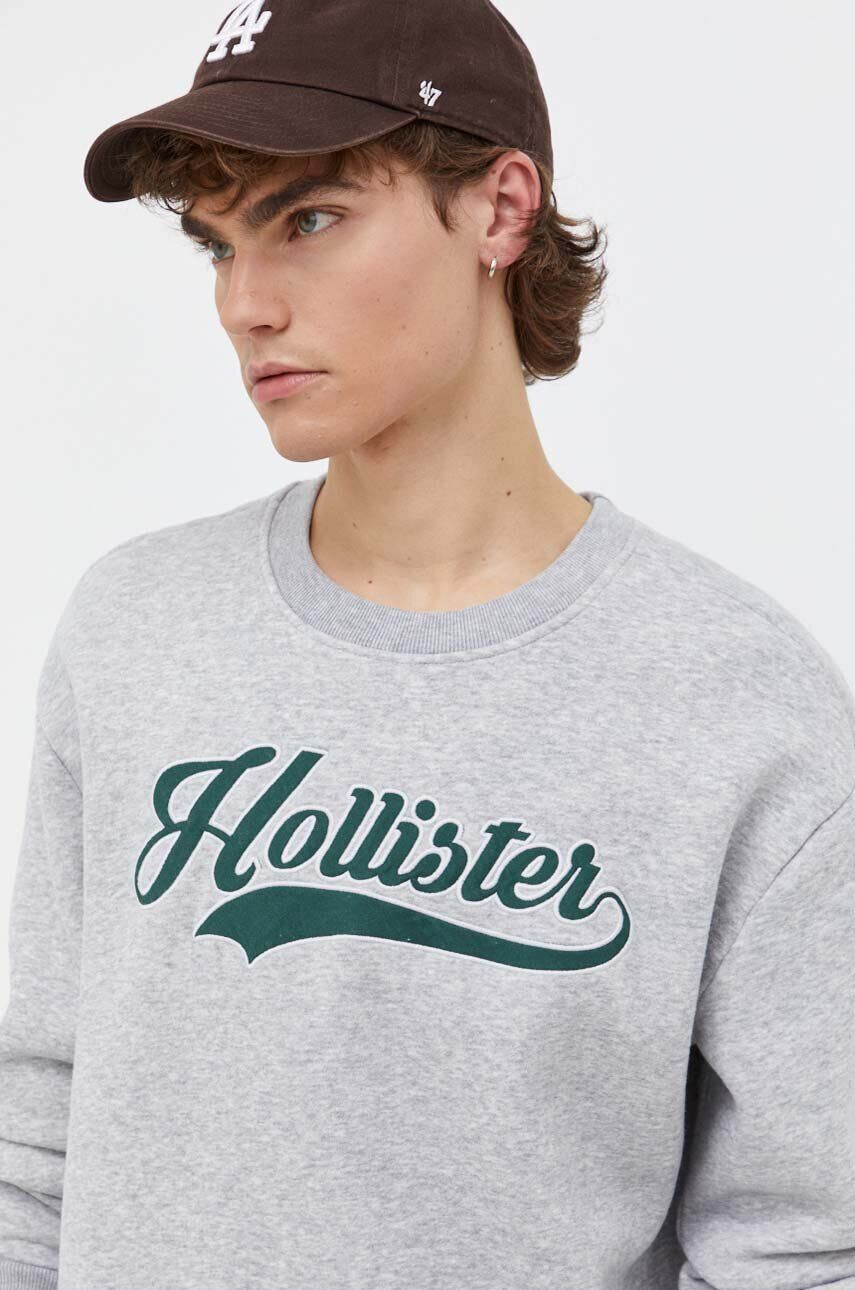 Hollister Co. Mikina dámska béžová farba s kapucňou jednofarebná - Pepit.sk