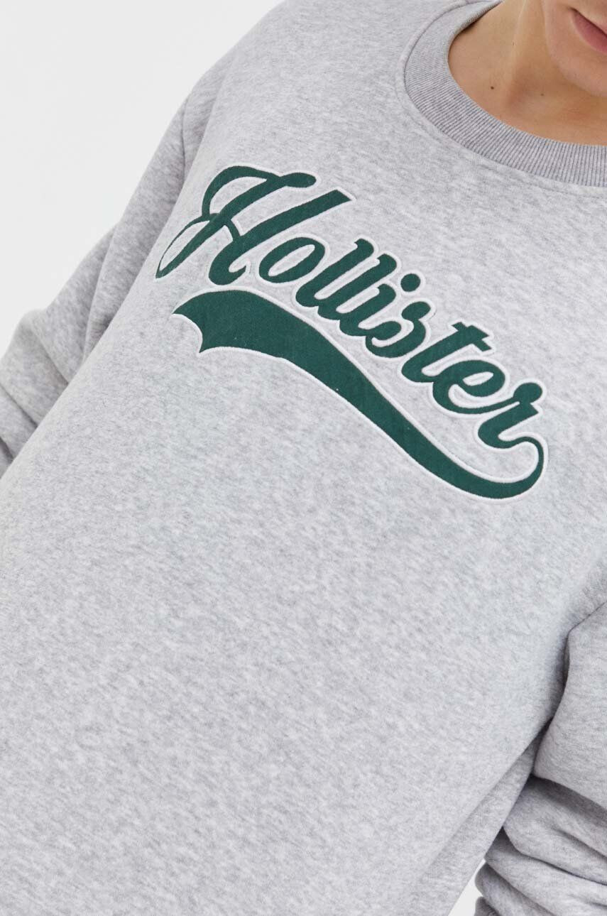 Hollister Co. Mikina dámska béžová farba s kapucňou jednofarebná - Pepit.sk