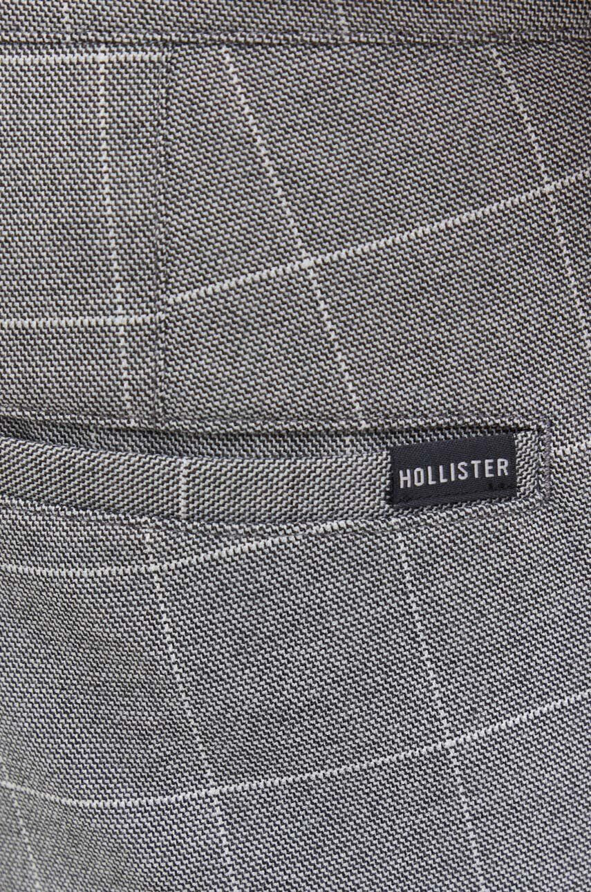 Hollister Co. Nohavice pánske šedá farba priliehavé - Pepit.sk