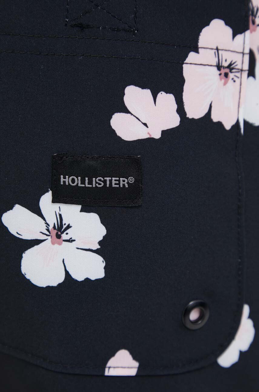 Hollister Co. Plavkové šortky čierna farba - Pepit.sk