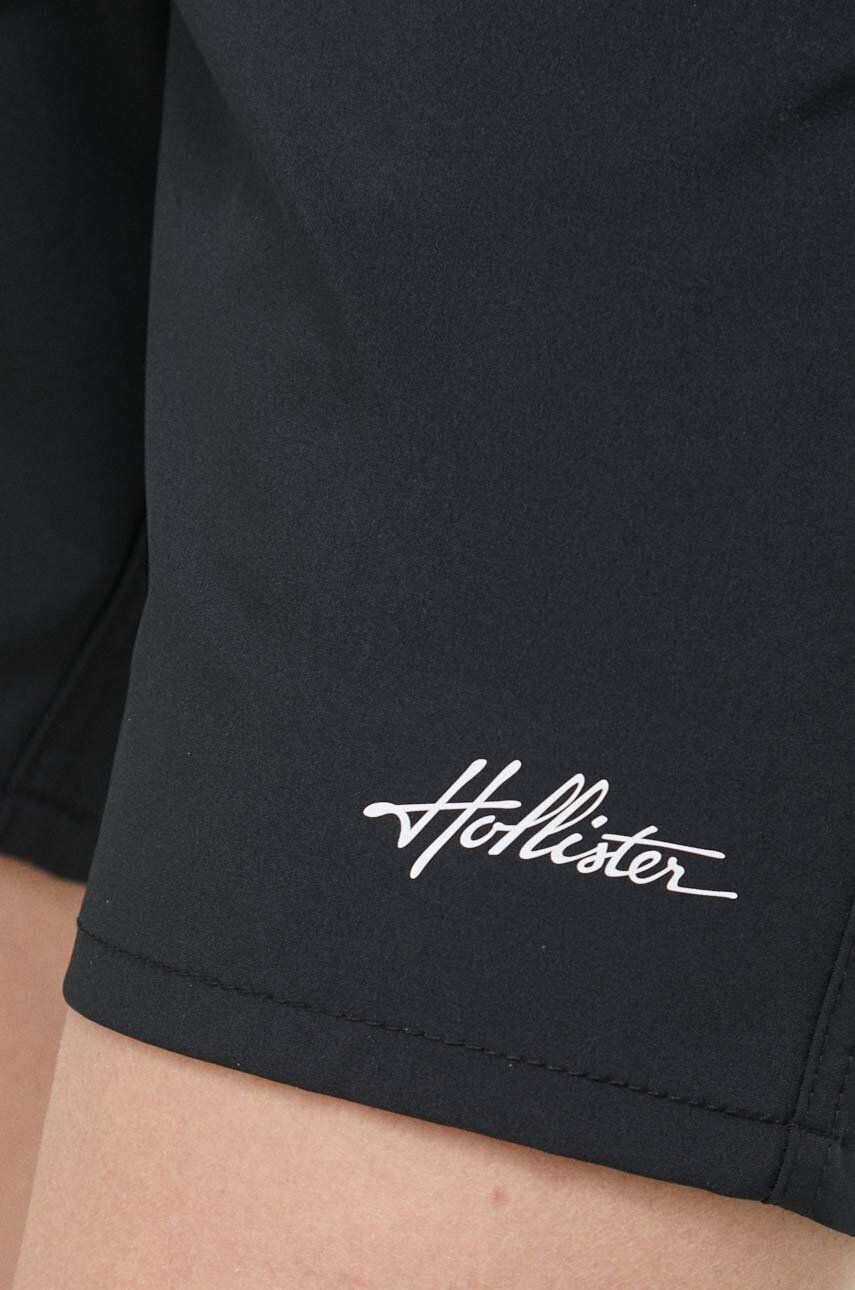 Hollister Co. Plavkové šortky čierna farba - Pepit.sk