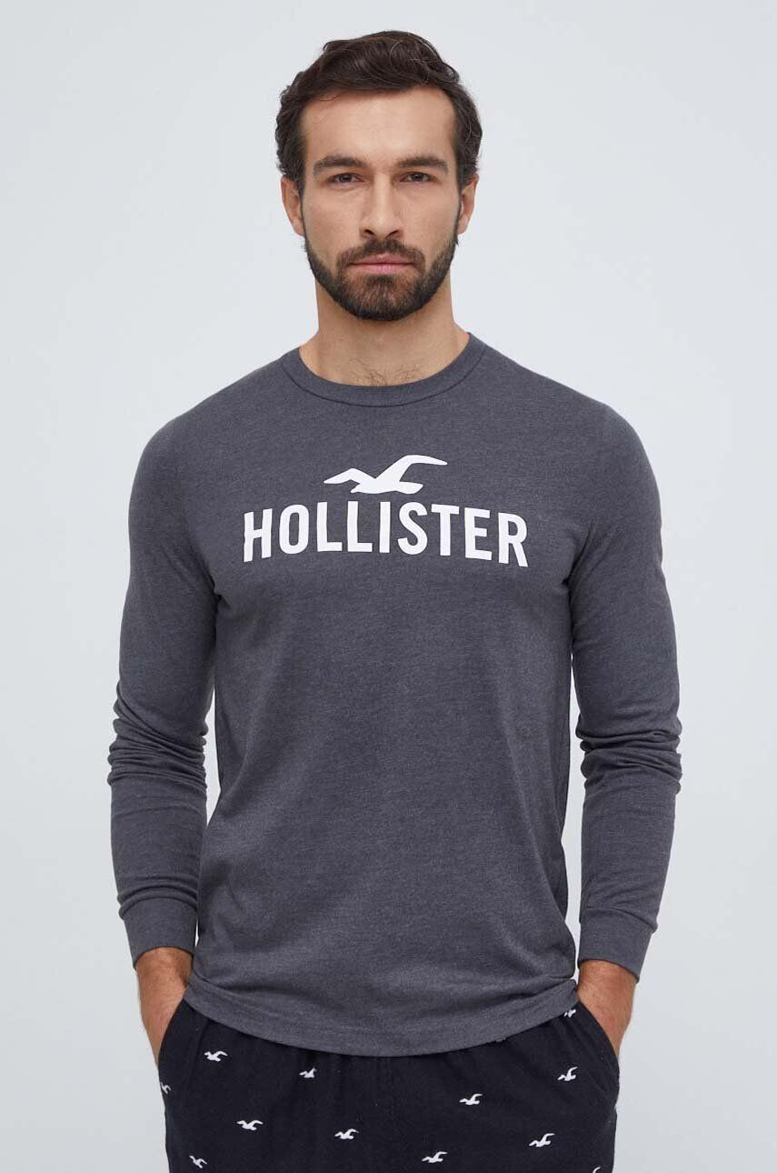 Hollister Co. Pyžamo pánska čierna farba vzorovaná - Pepit.sk