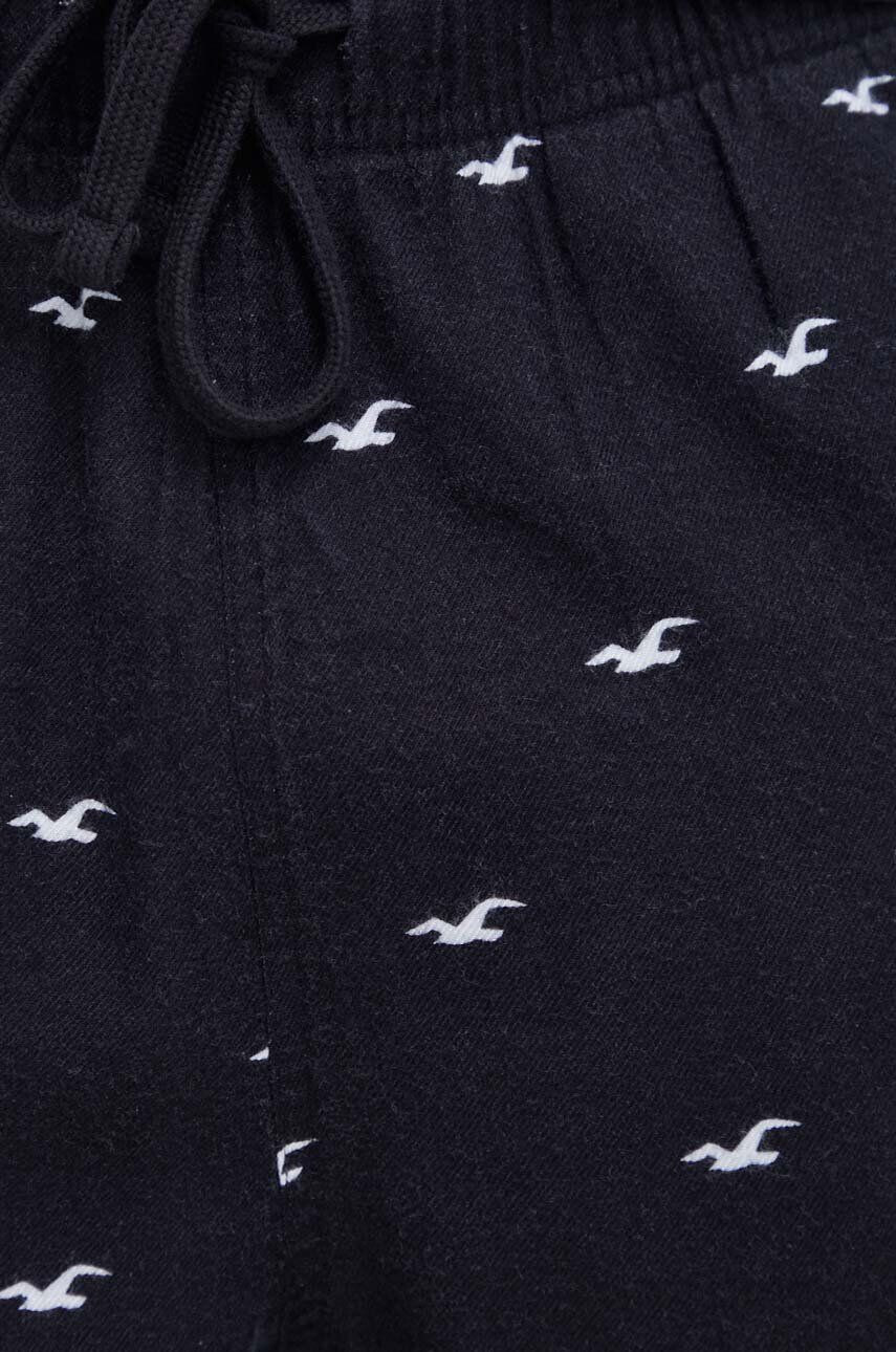 Hollister Co. Pyžamo pánska čierna farba vzorovaná - Pepit.sk