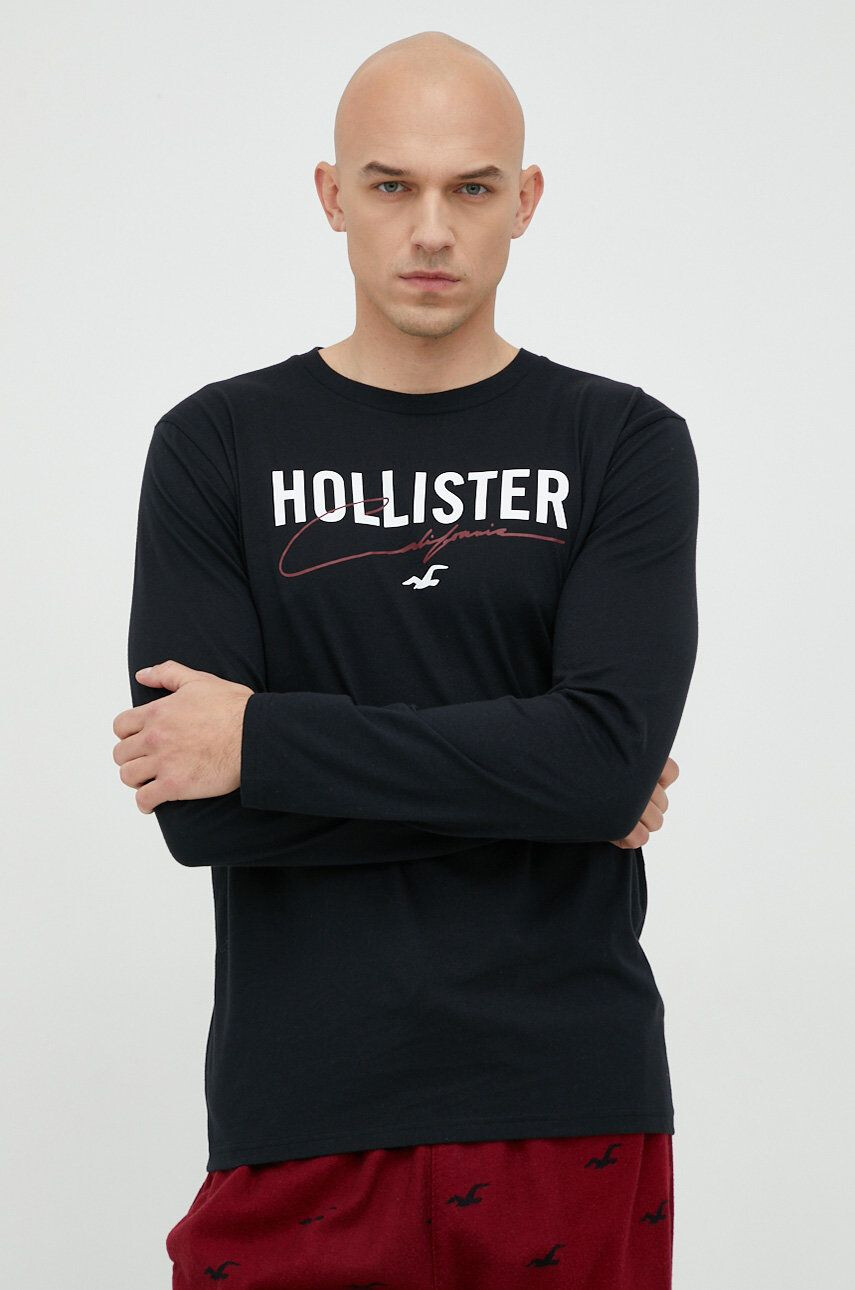 Hollister Co. Pyžamo pánska červená farba vzorovaná - Pepit.sk