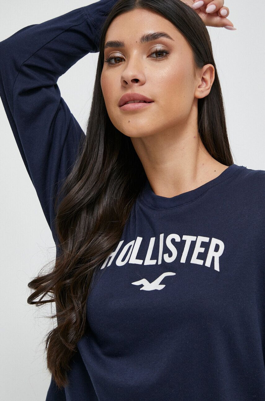 Hollister Co. Pyžamo dámska tmavomodrá farba - Pepit.sk