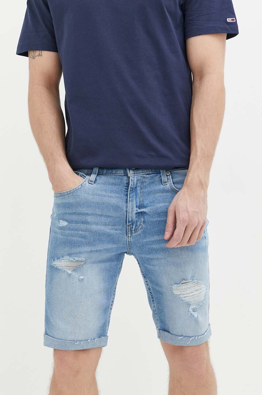 Hollister Co. Rifľové krátke nohavice pánske - Pepit.sk