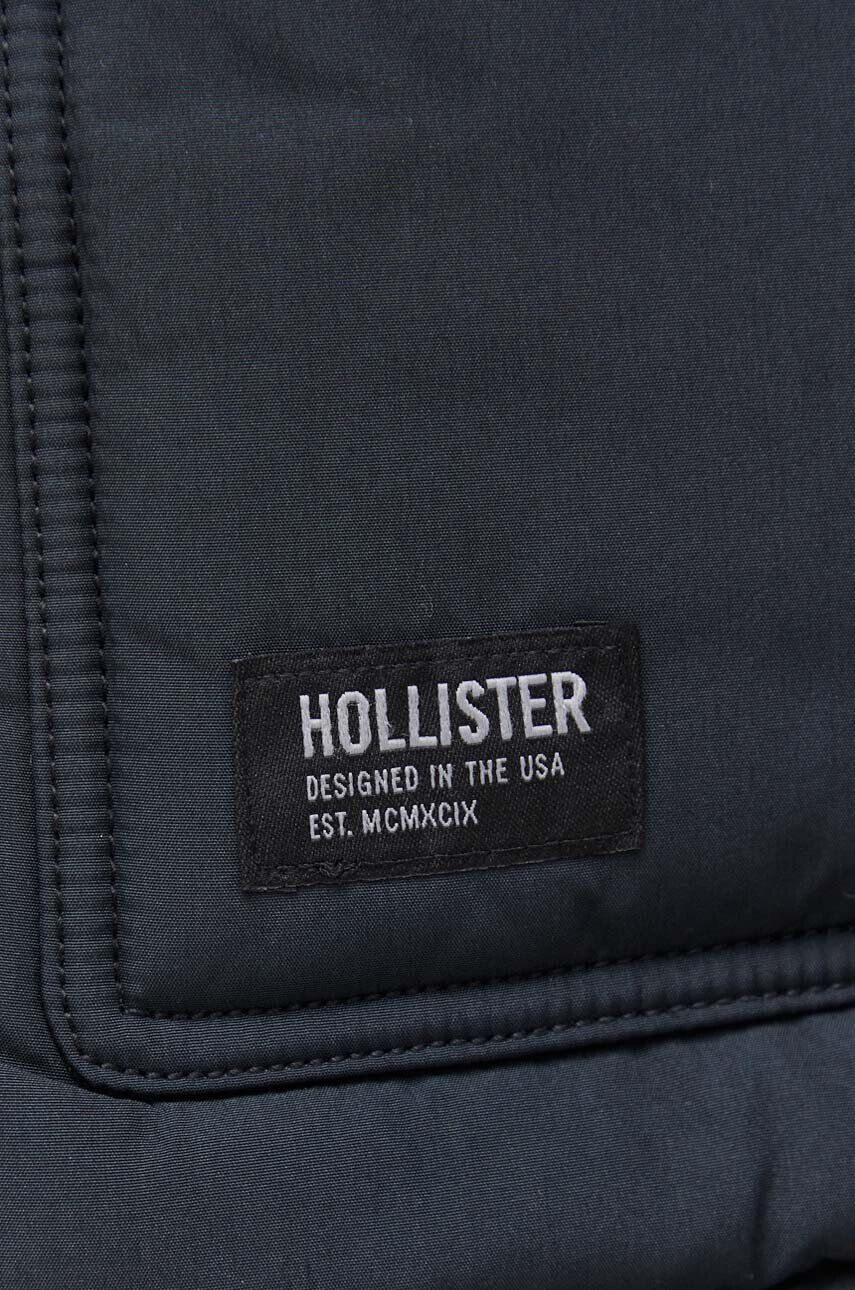 Hollister Co. Vesta pánsky čierna farba zimný - Pepit.sk