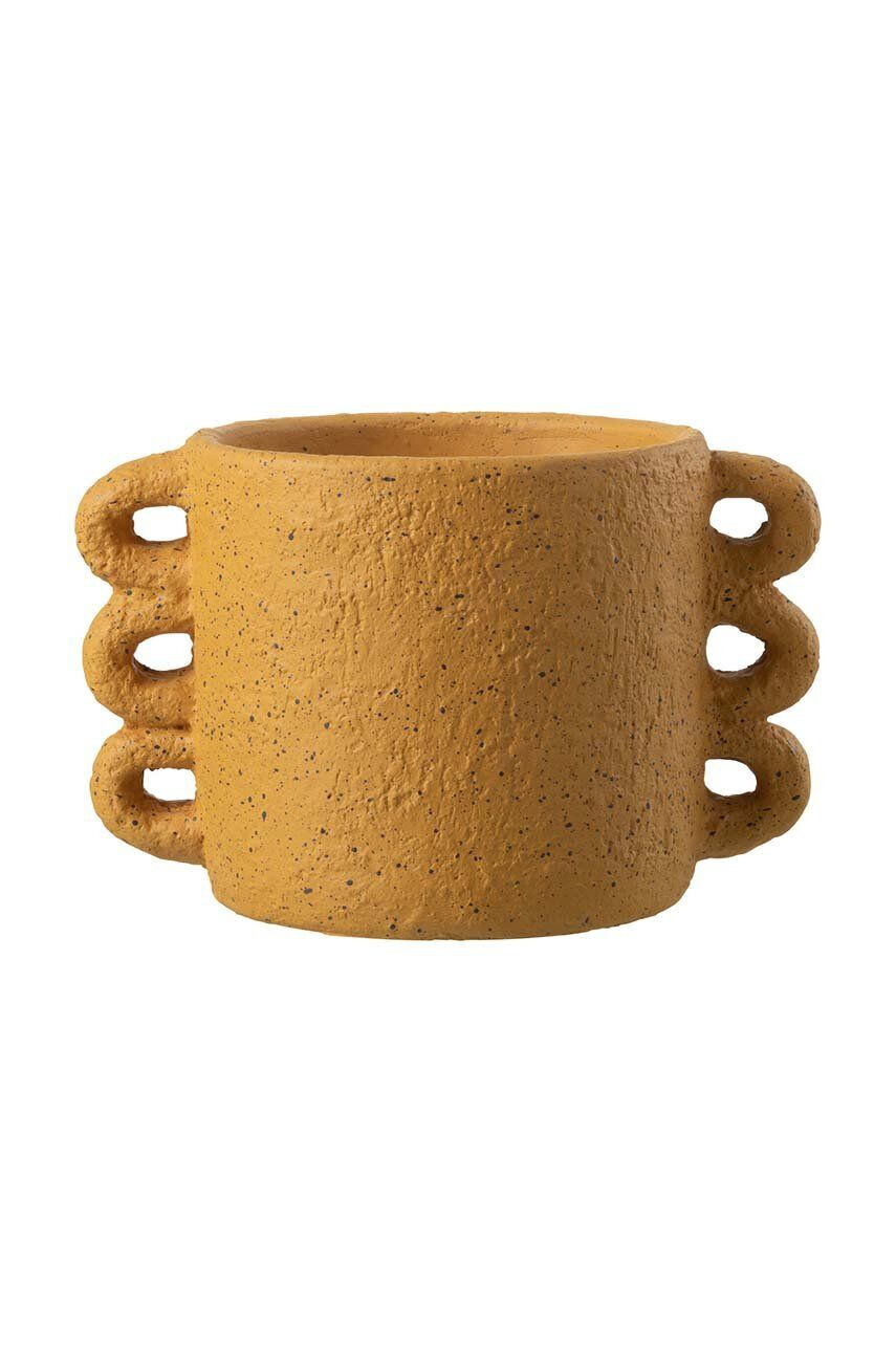 J-Line Kvetináč Zenia Ceramic Ochre Medium - Pepit.sk