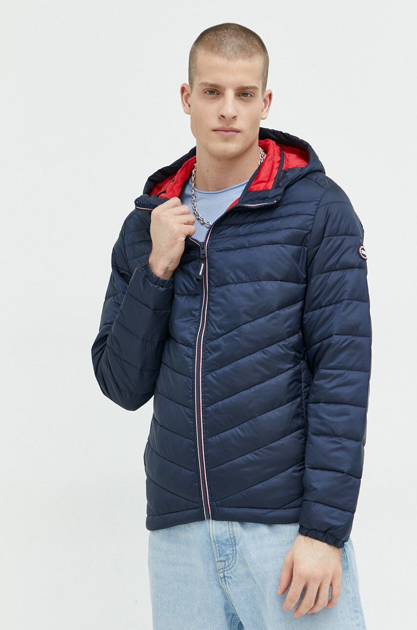 Jack & Jones Bunda JJEHERO pánska tmavomodrá farba prechodná 12211785 - Pepit.sk