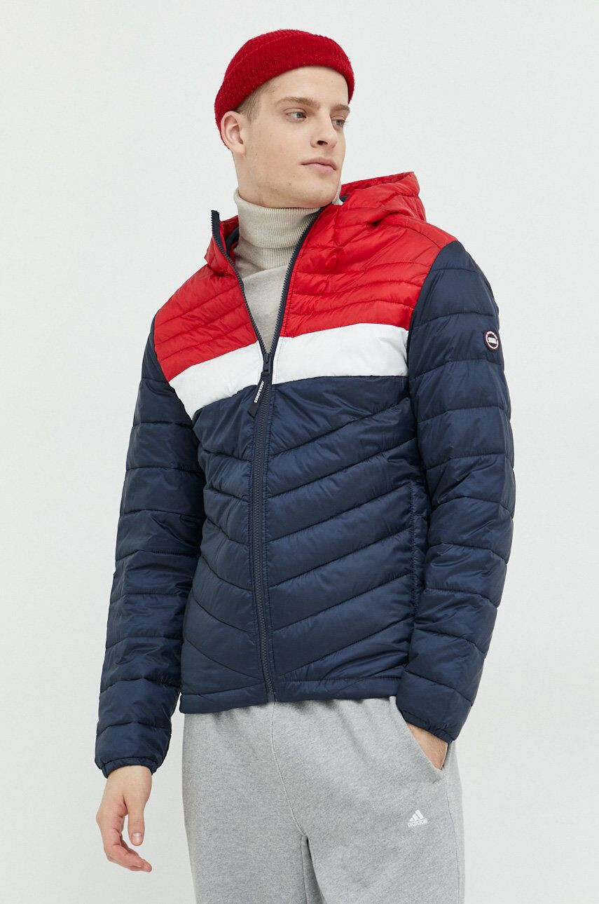 Jack & Jones Bunda JJEHERO pánska tmavomodrá farba prechodná 12211785 - Pepit.sk