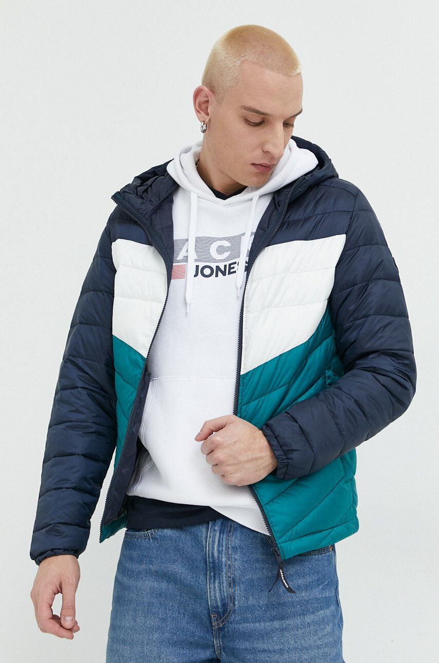 Jack & Jones Bunda JJEHERO pánska zelená farba prechodná 12211785 - Pepit.sk