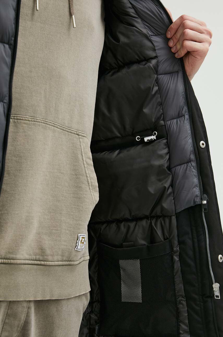 Jack & Jones Bunda parka Jorwillow pánska čierna farba zimná - Pepit.sk