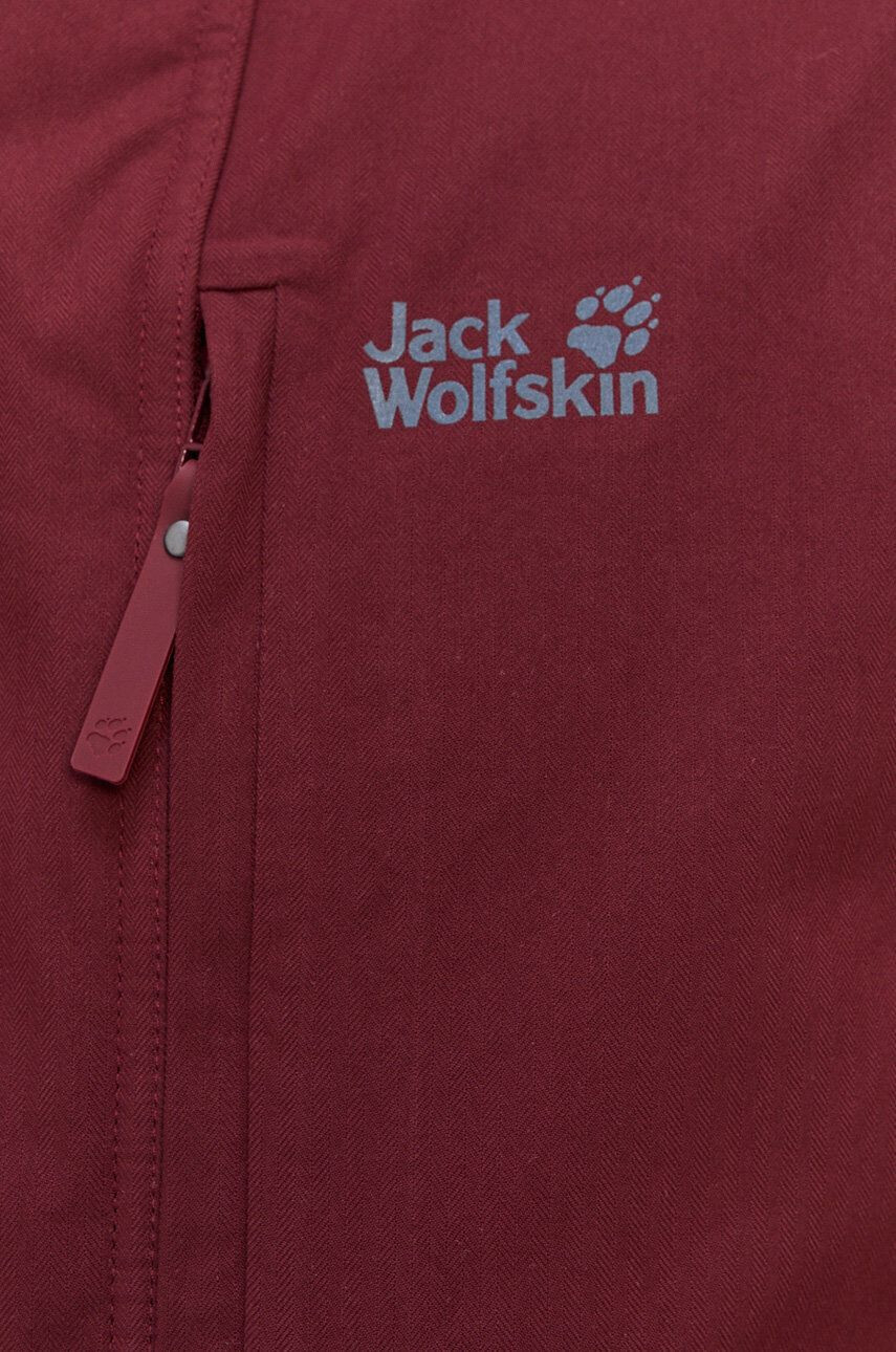 Jack Wolfskin Bunda pánska zelená farba prechodná - Pepit.sk