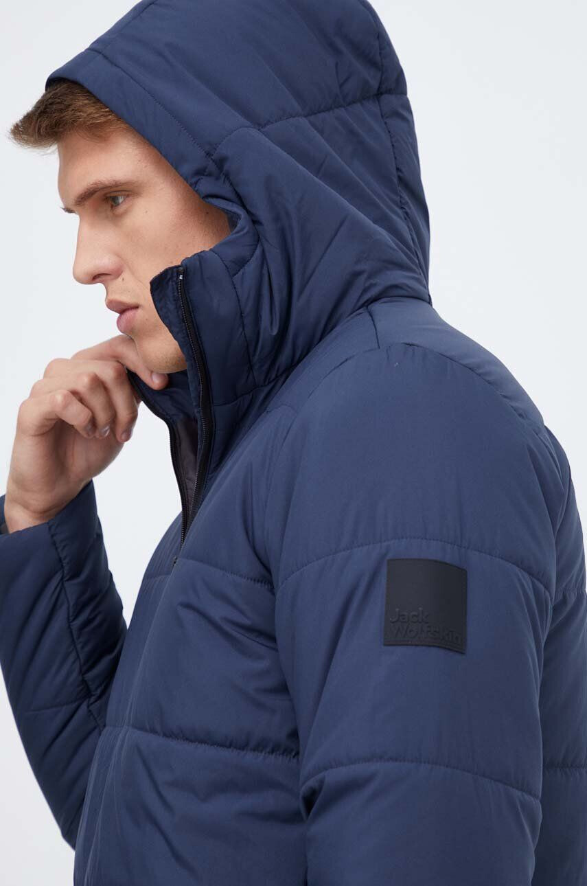 Jack Wolfskin Bunda pánska tmavomodrá farba prechodná - Pepit.sk